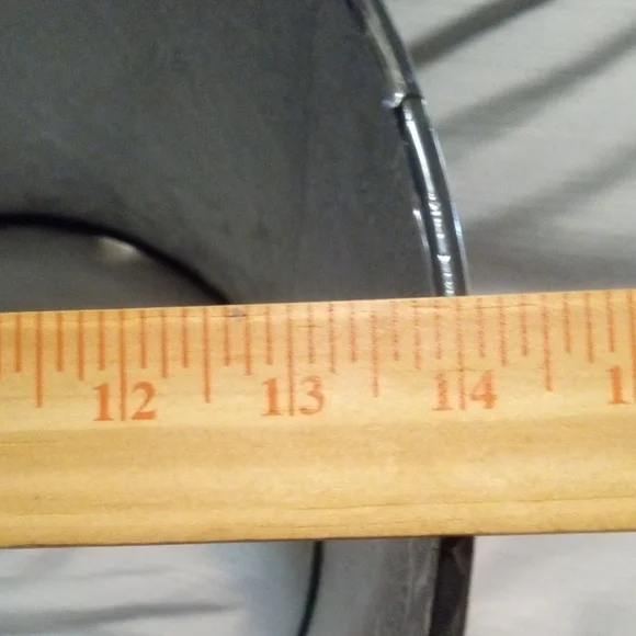 Set Of 3 Cost Plus World Market Black and Silver Drum Lamp Shades - Picture 9 of 9